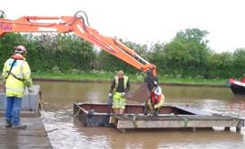 1st June 2012 - Removing next stage of old wooden Pier